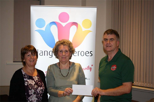 Hangers Heroes Cheque Presentation 2016